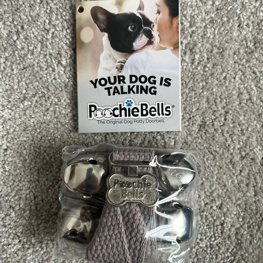 PoochieBells - Dog Training Bells, Grey